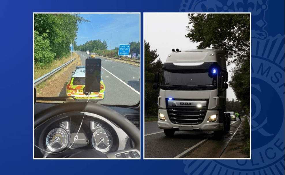 HGV drivers held to account for motorway phone usage