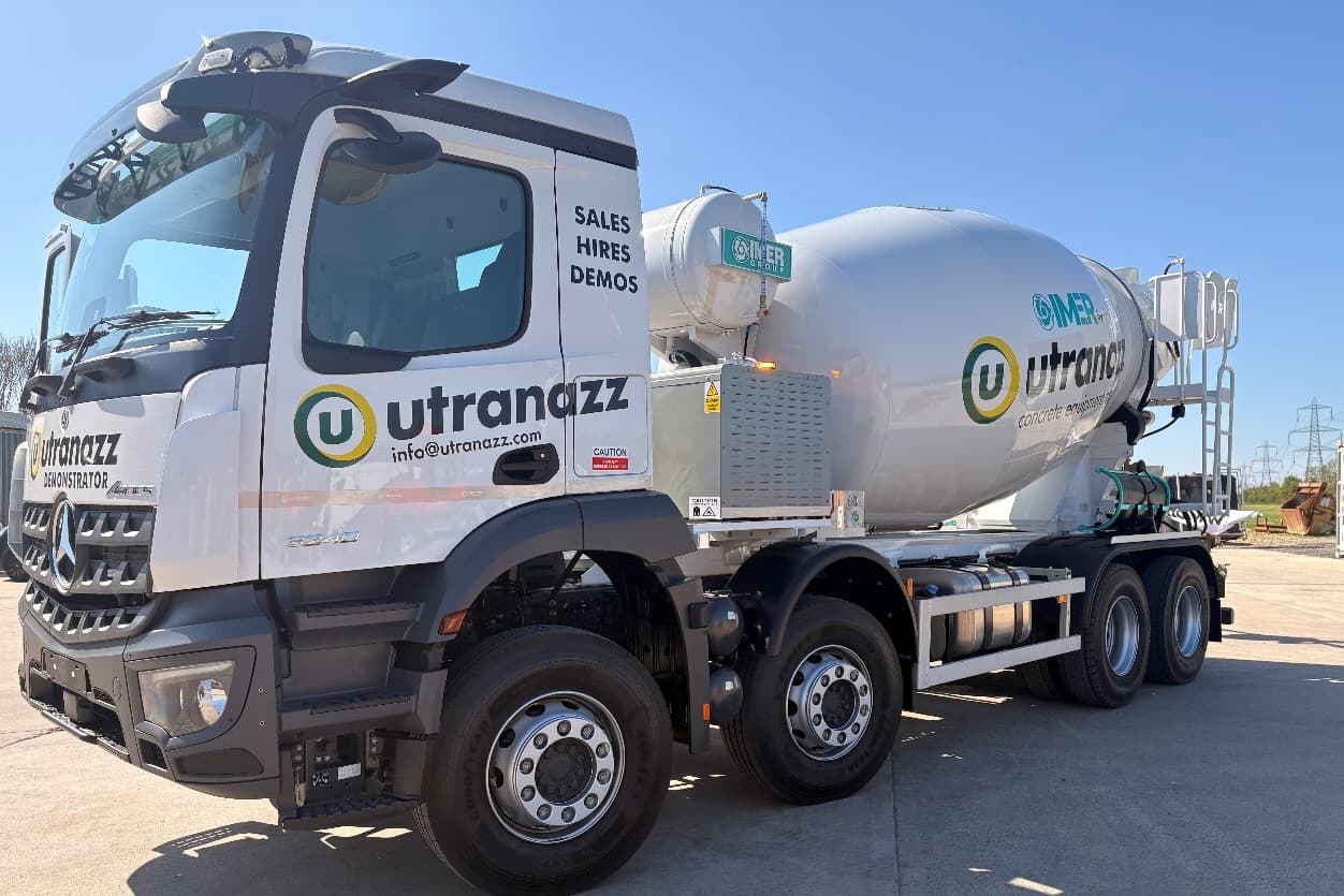 Utranazz Ultradrive electric retrofit: fuel and noise gains for concrete mixer fleets