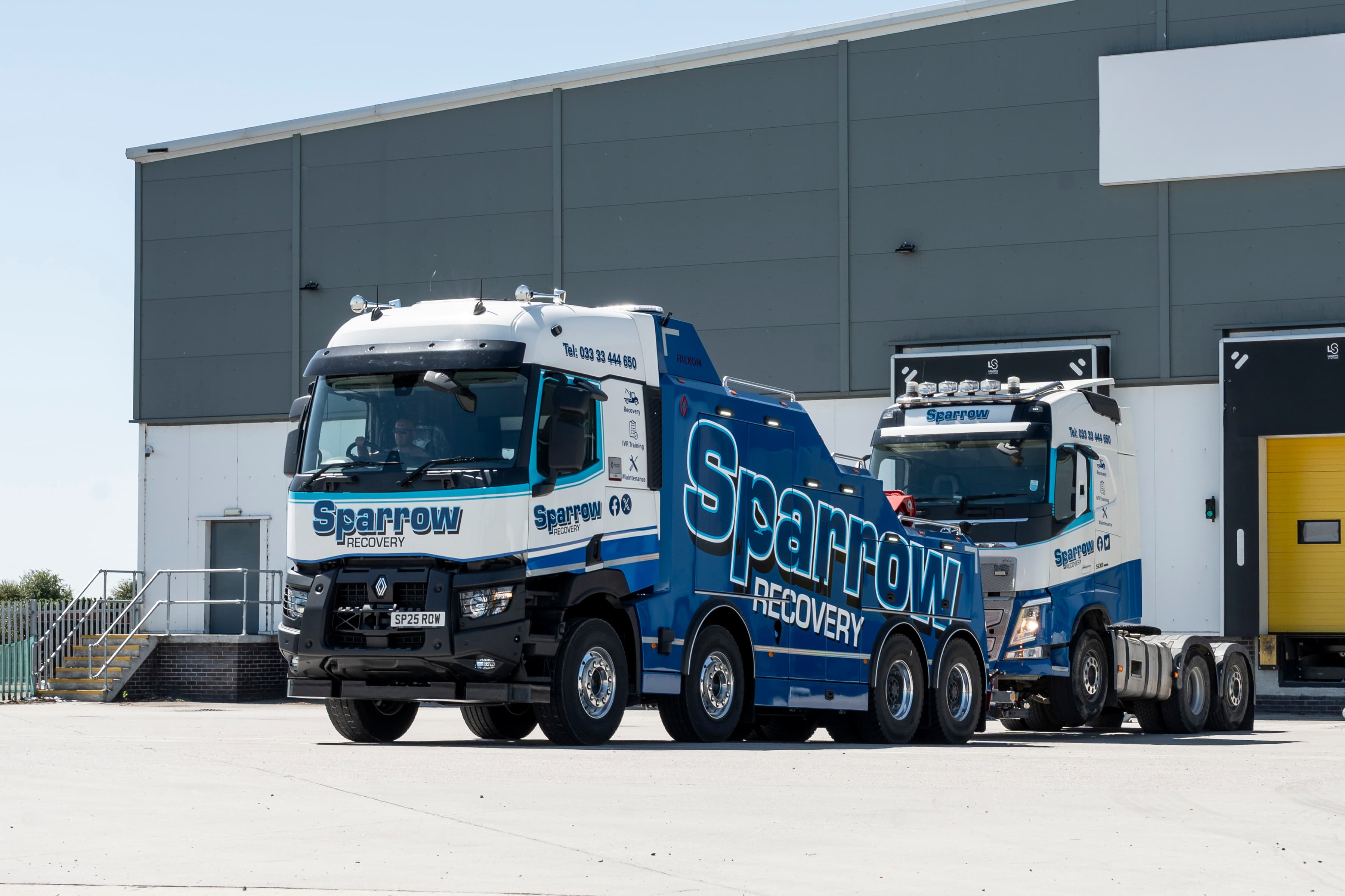 Sparrow Recovery takes delivery of second bespoke 120-tonne Renault Trucks recovery vehicle