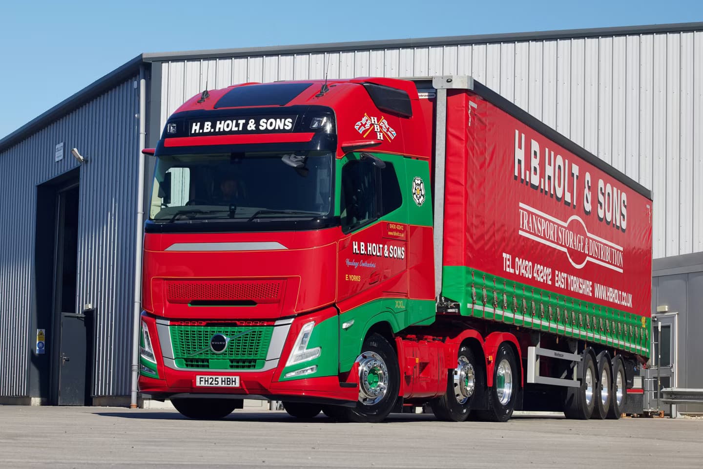 H.B. Holt & Sons choose Volvo FH Aero Globetrotter XXL tractor unit as new fleet flagship