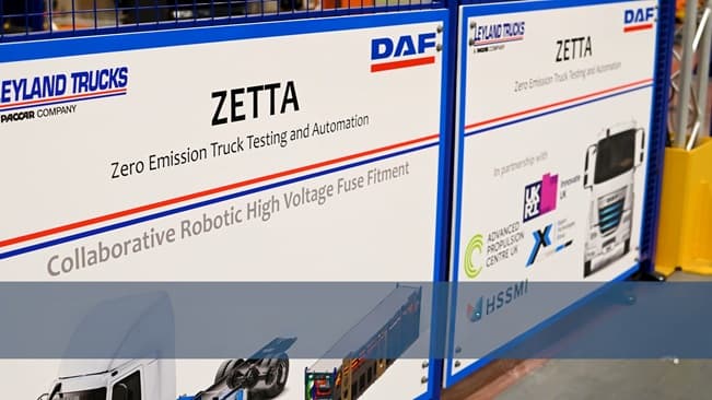 Leyland Trucks celebrates £5.1m ZETTA project success, powering UK net zero ambitions