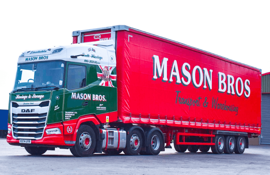 Mason Bros take delivery of new SDC Freespan Curtainsiders