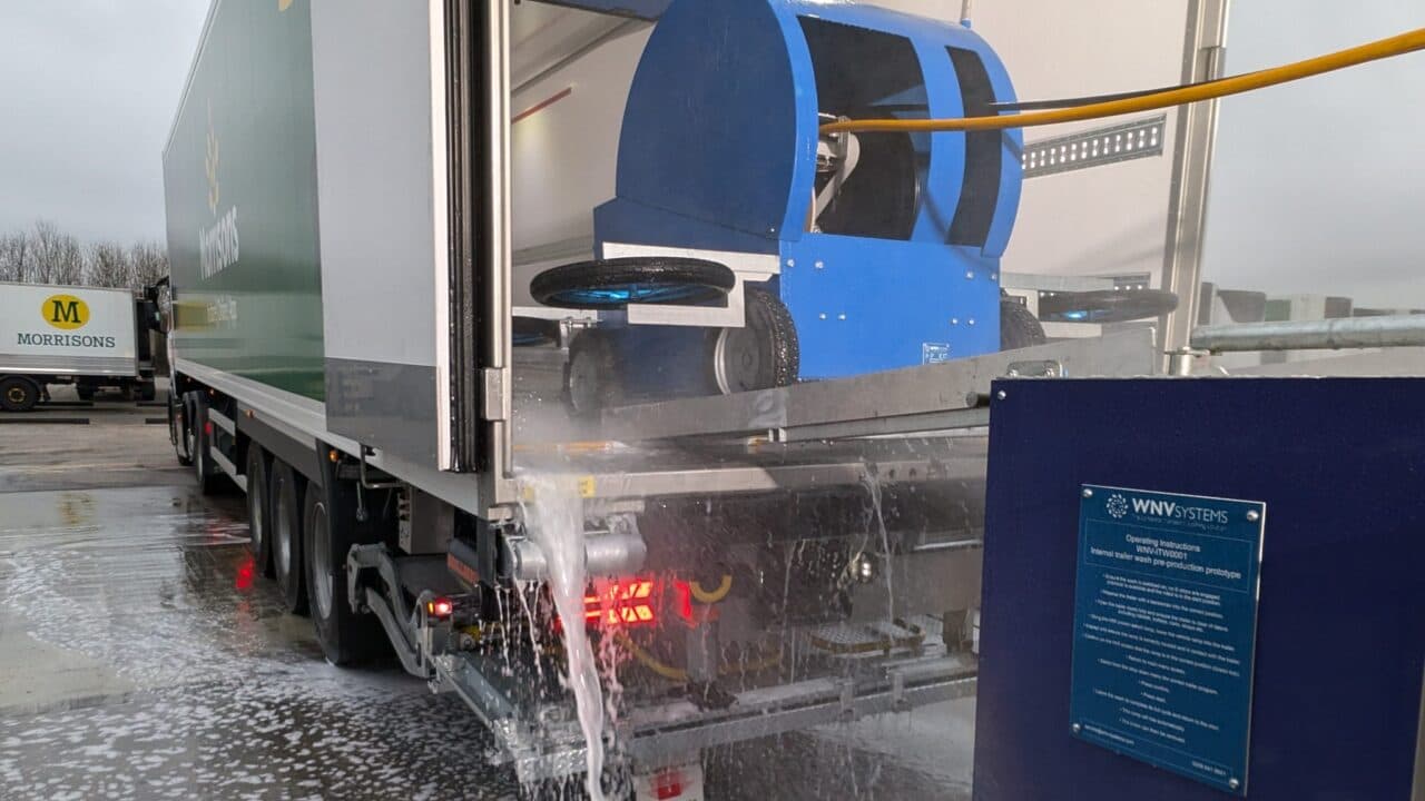 Internal wash system unveiled for transport used in food sector