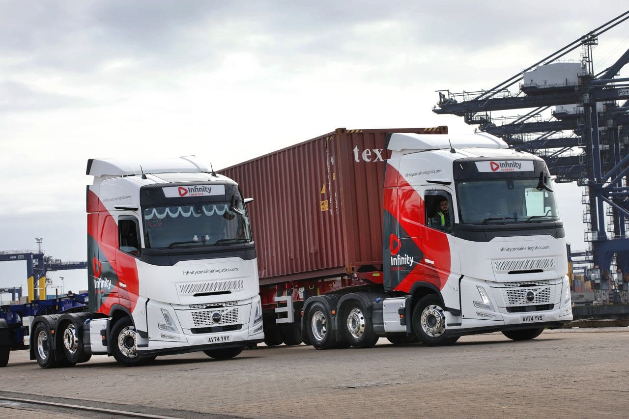 Ten new Volvo FH Aeros take fuel figures to infinity and beyond