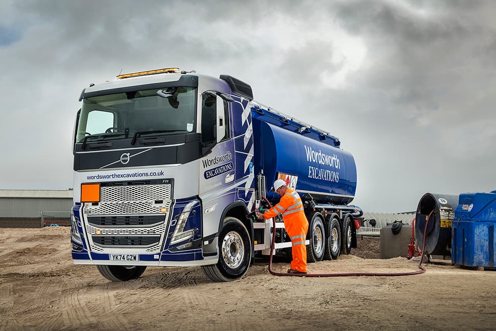 Volvo Trucks fuels success at Wordsworth Excavations with new FH rear-steer tanker