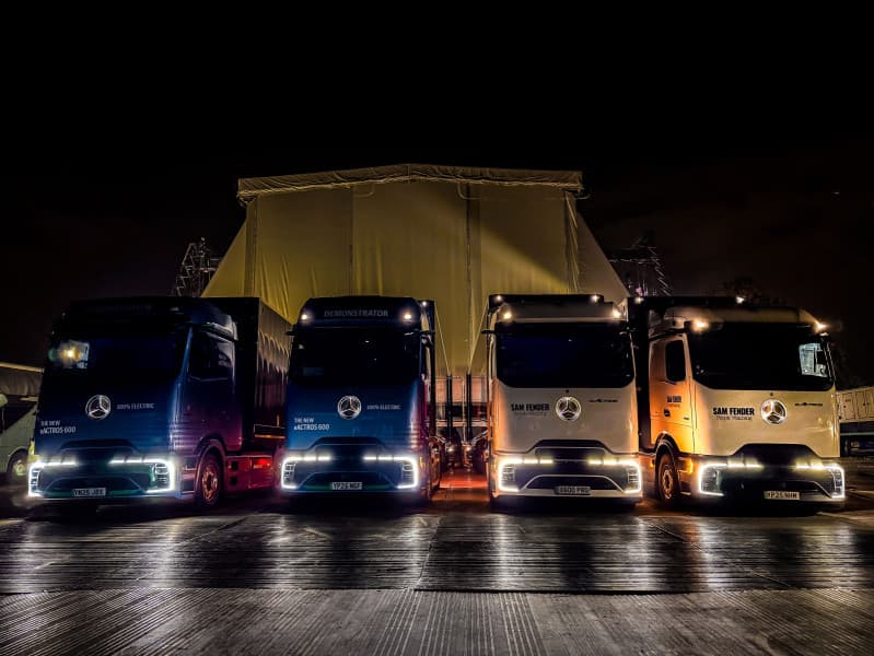 Sam Fender powers first all-electric UK & Ireland tour with Mercedes-Benz eActros 600s