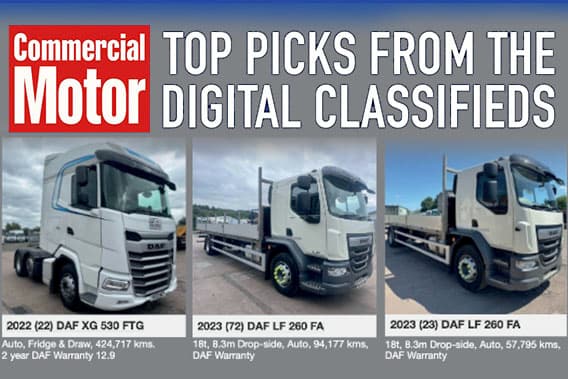 Three great DAFs from Commercial Motor's classified digital edition