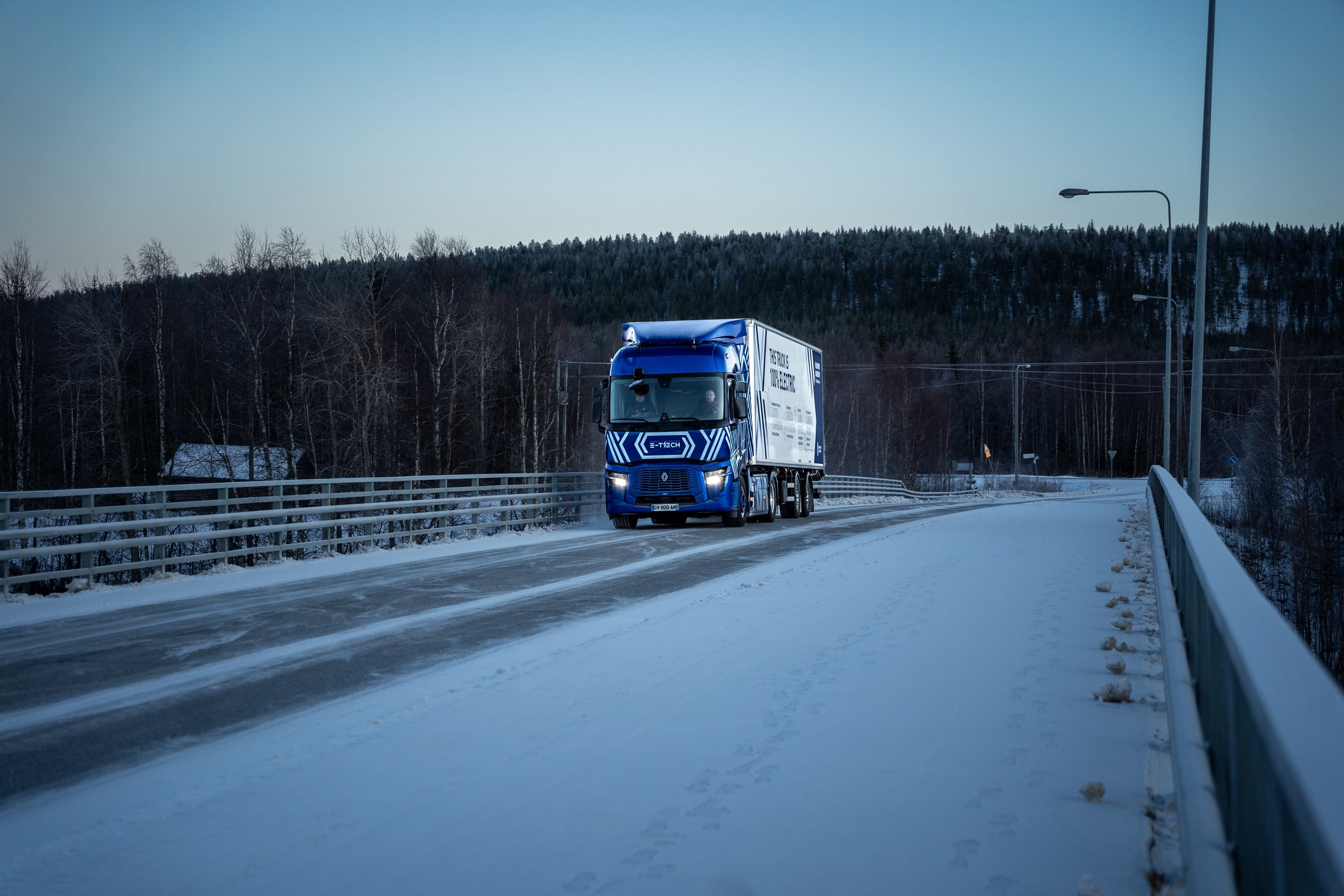 In Finland's extreme cold, the Renault Trucks E-Tech T Diamond Echo defies preconceptions