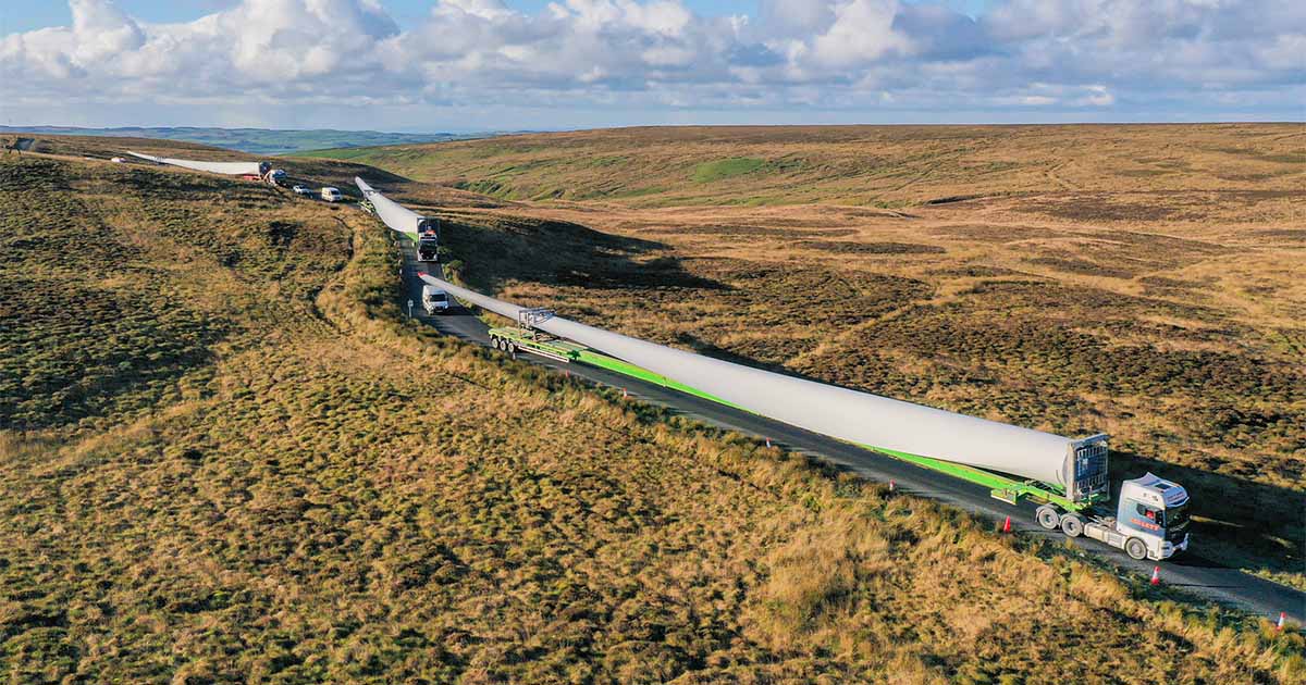 189 COMPONENTS DELIVERED TO STRANOCH WIND FARM