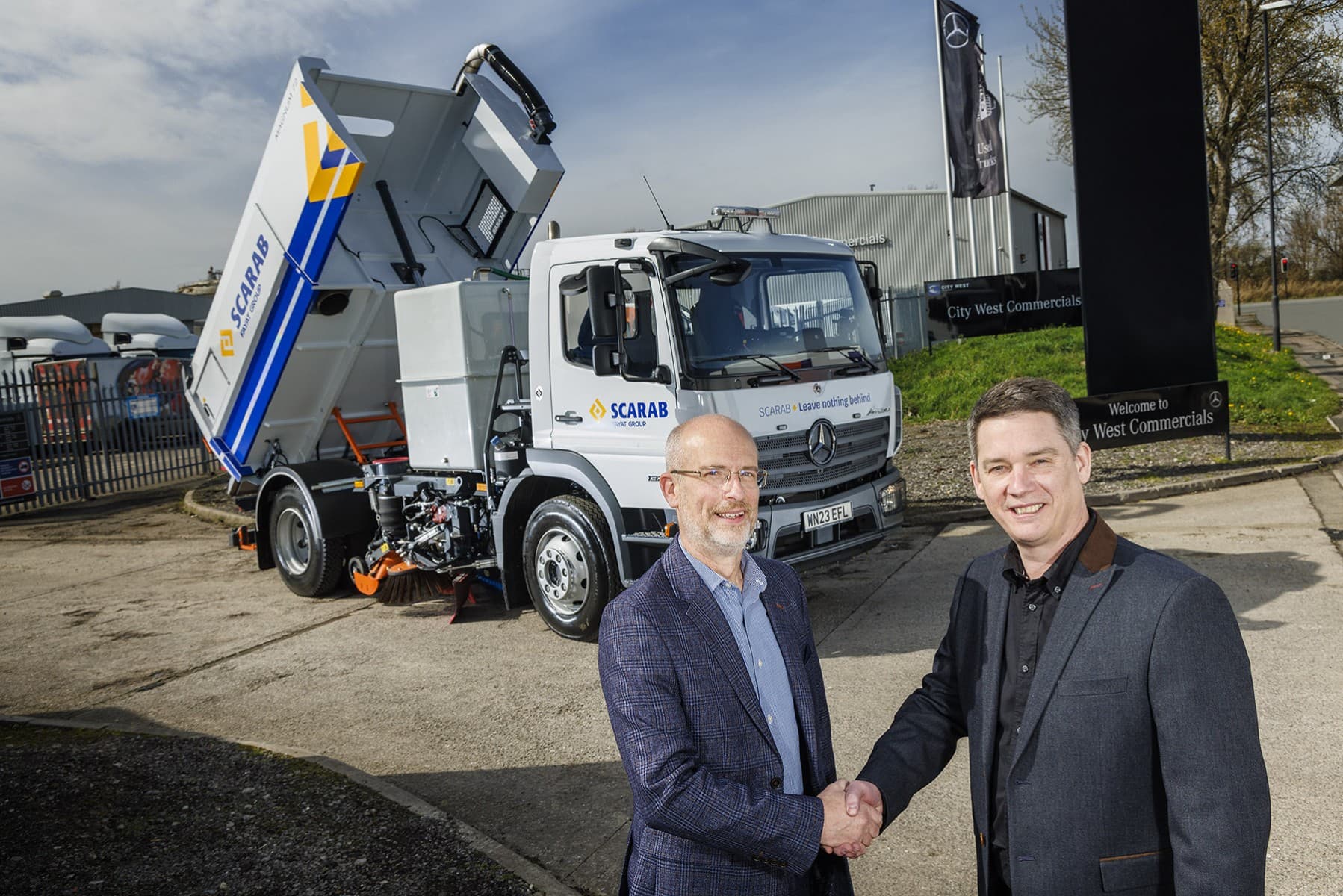 City West Commercials teams up with Scarab to create stunning Mercedes-Benz Atego sweeper