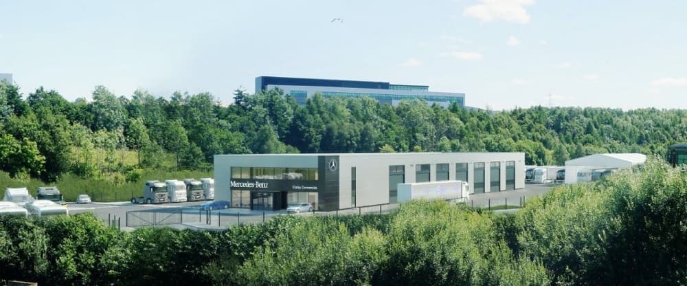 We’re building a brand-new Mercedes-Benz Truck and Bus dealership in Scotland