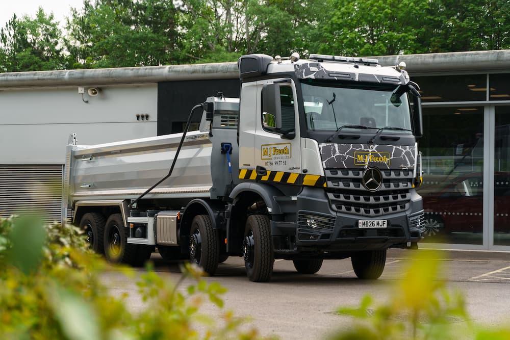 Mercedes-Benz Arocs Extent Special Edition joins MJ Freeth fleet