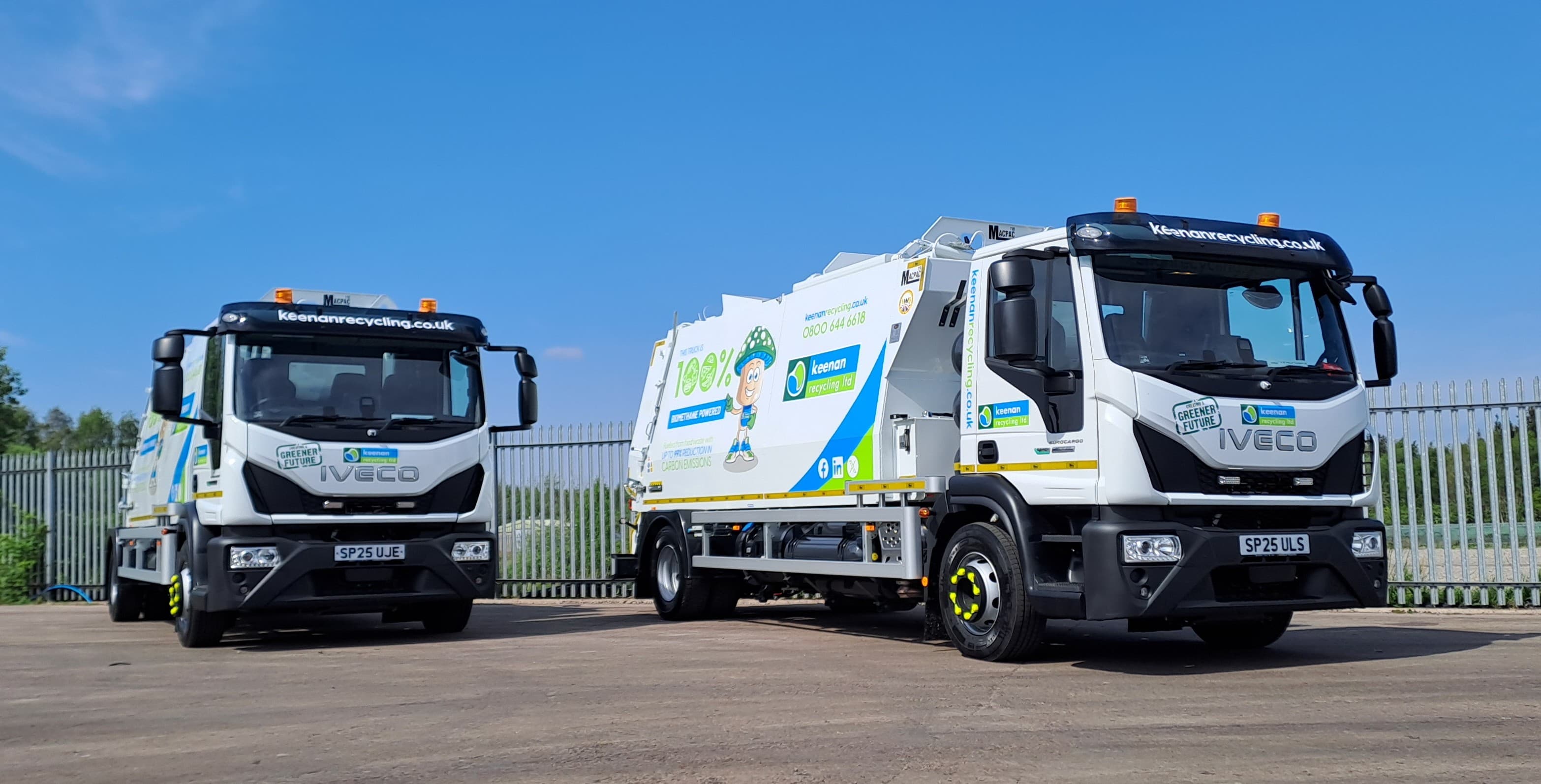 Keenan Recycling dramatically reduces emissions with 10 IVECO Eurocargo CNG