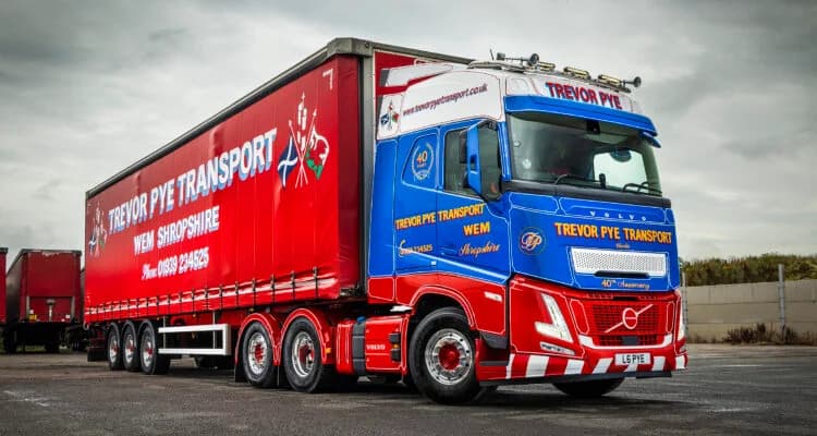 Volvo Trucks delivers the goods for Trevor Pye Transport with special anniversary FH Aero