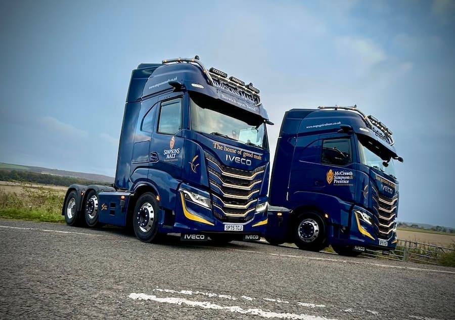 Simpsons Malt strengthens haulage fleet with two new IVECO S-Way 580