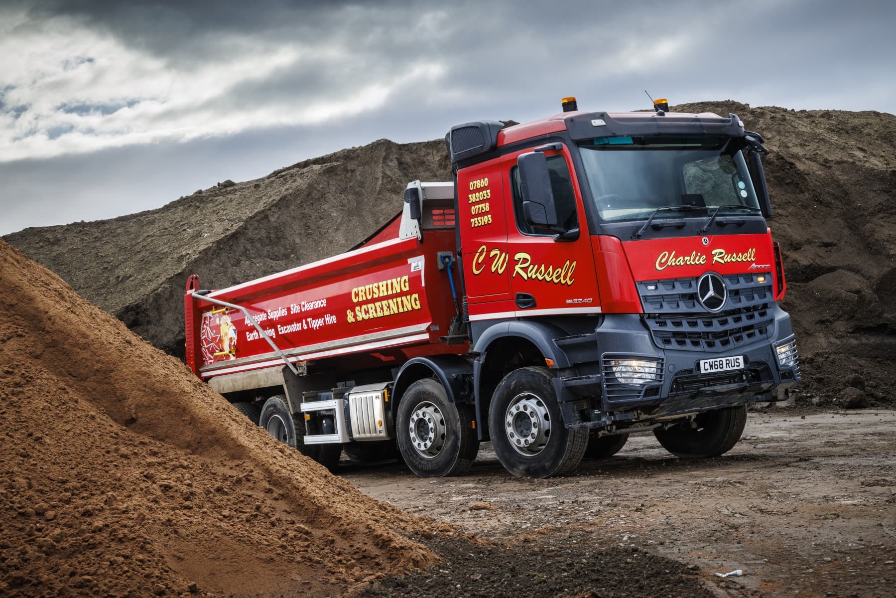 Rugged Mercedes-Benz Arocs from Bell Truck and Van muscles in to CW Russell’s fleet