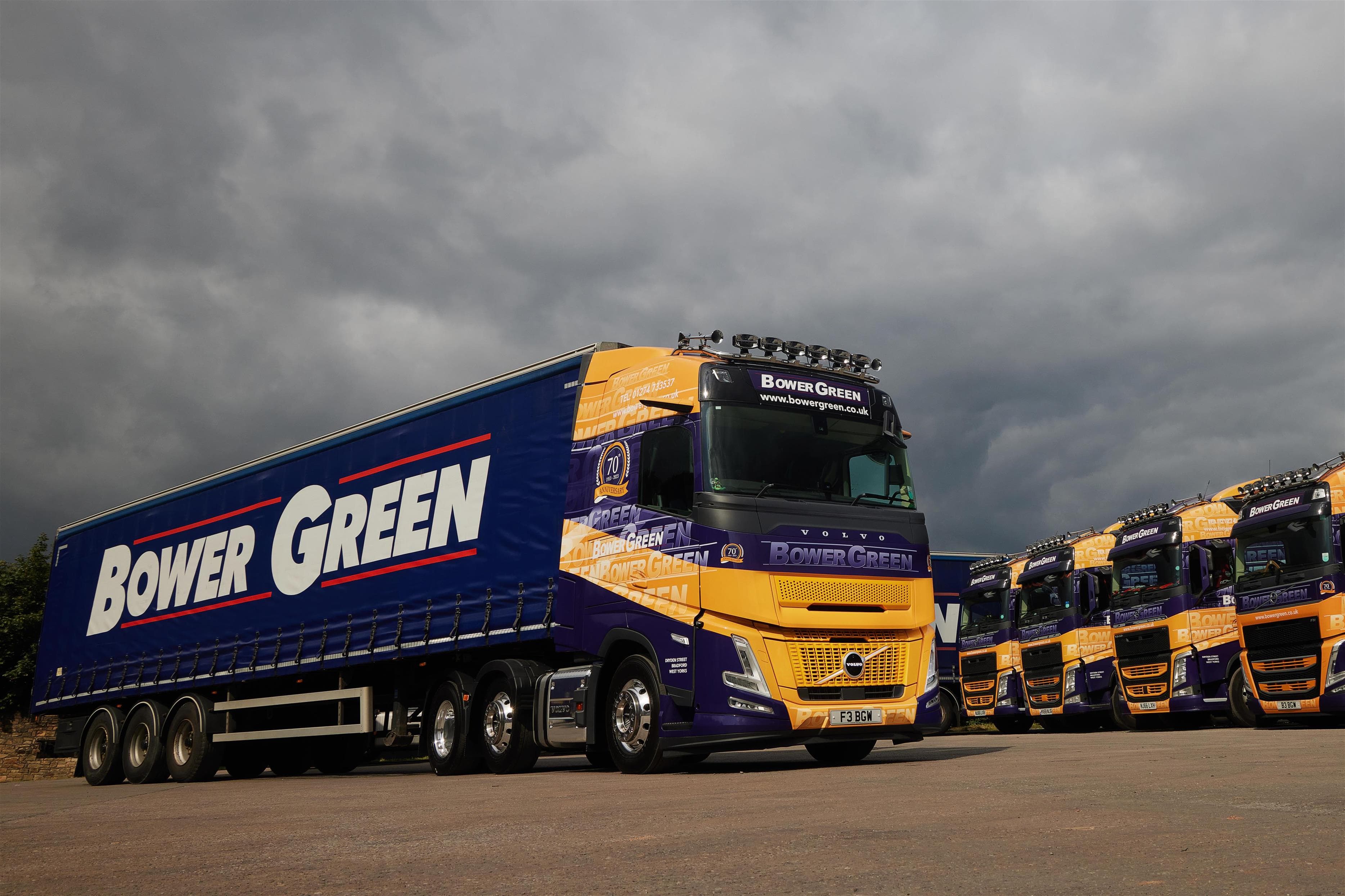 Bower Green refreshes its fleet with striking new Volvo FH Aeros