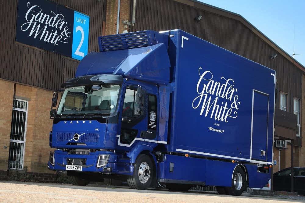 Gander & White keeps it cool with temperature-controlled Volvo FL Electric rigid