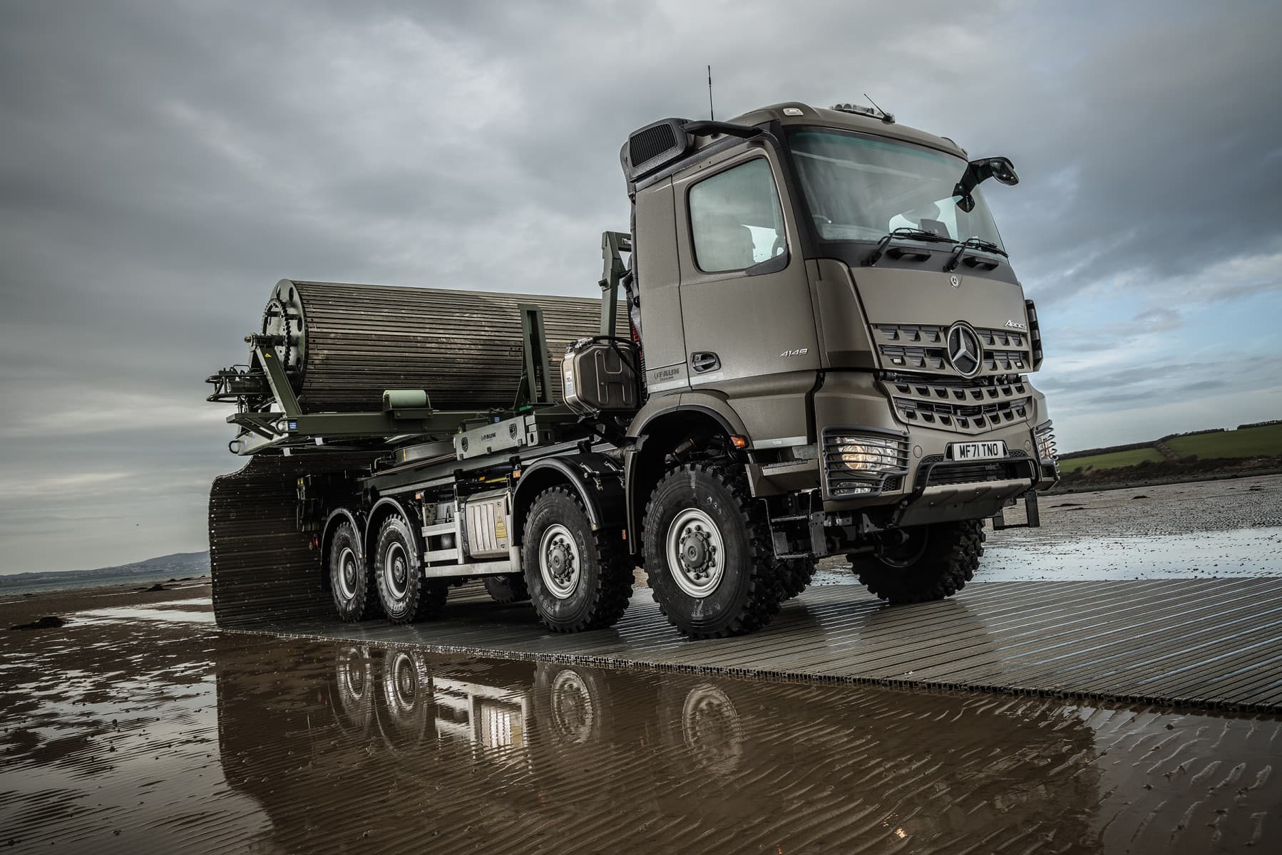 Mighty 8x8 Mercedes-Benz Arocs sets FAUN Trackway Limited on the firmest of ground for the future