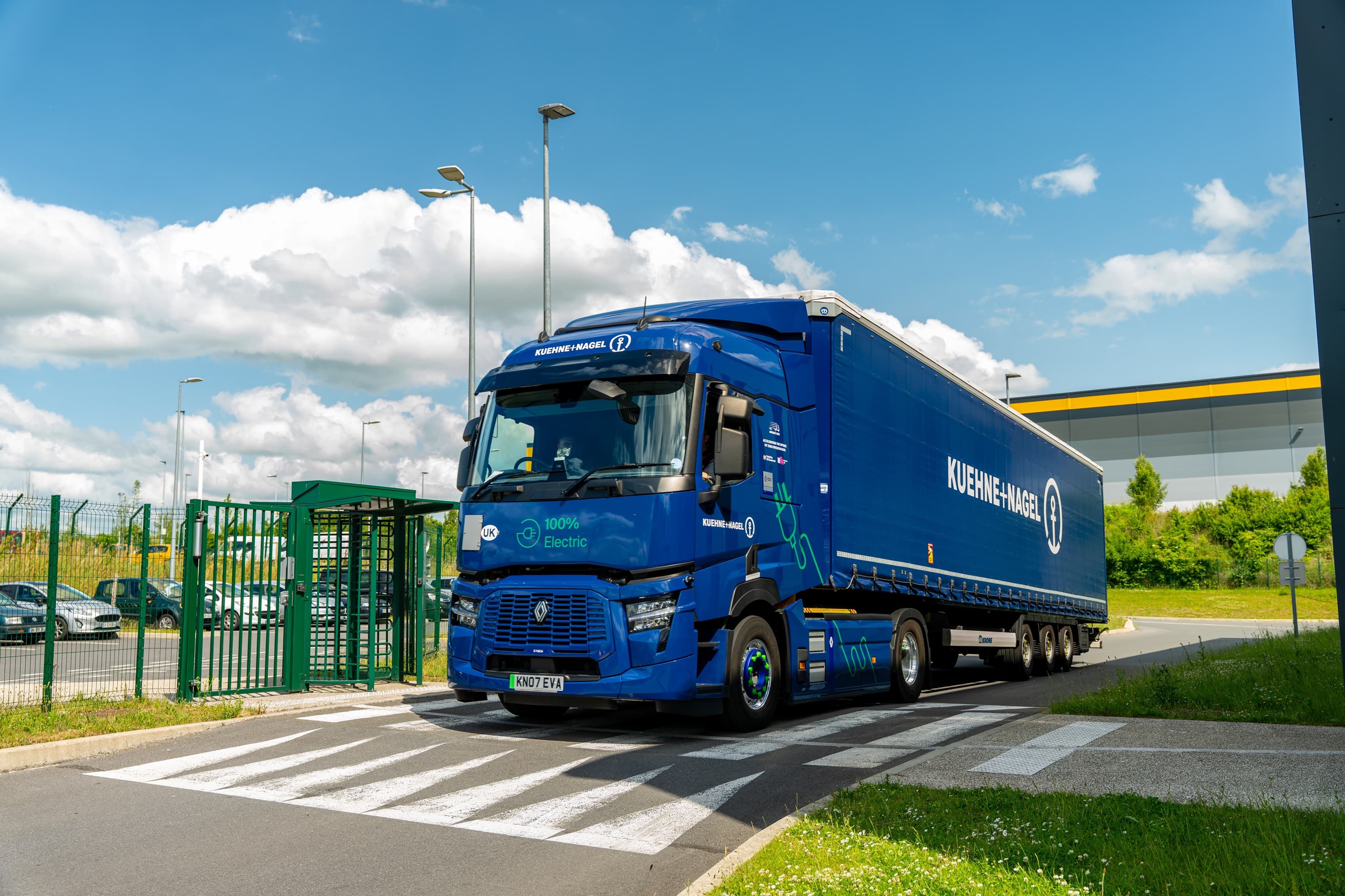 First-ever heavy-duty electric freight truck crosses the Channel from Dover to Calais by ferry