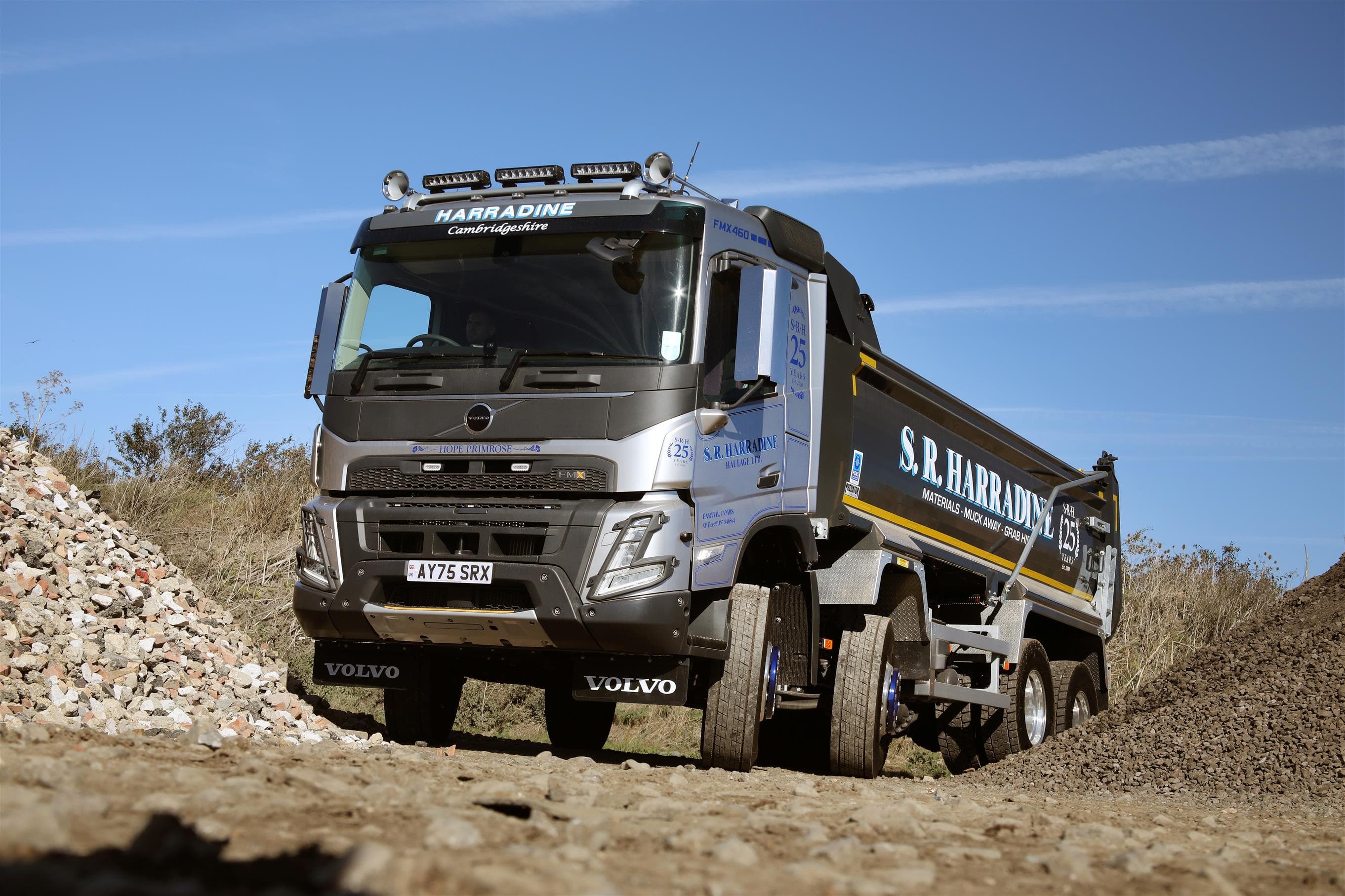 S R Harradine Haulage marks 25 years with new Volvo FMX tipper