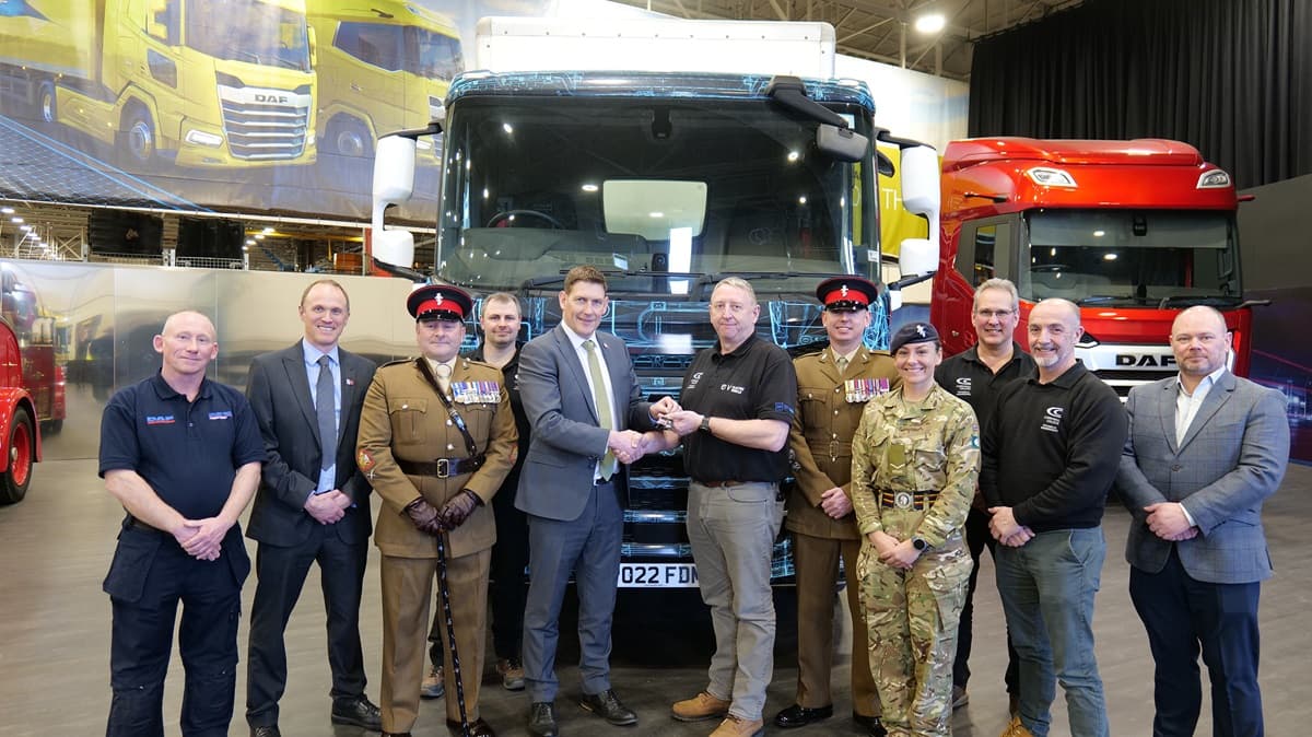 Leyland Trucks donates DAF XD to Cornwall College to support armed forces training