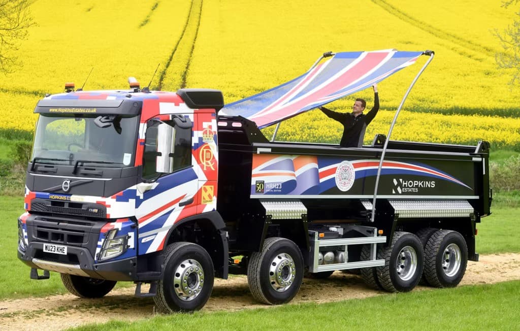 By royal appointment: Volvo supplies Hopkins Estates with a truck fit for a King