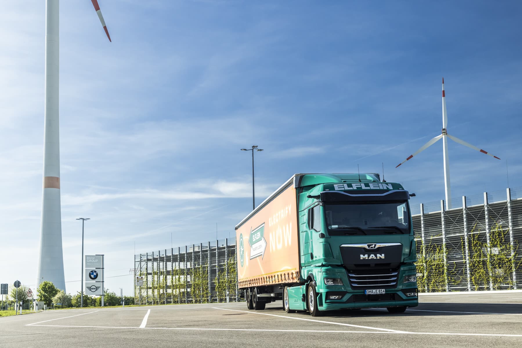 MAN eTGX on the road for BMW factory transport