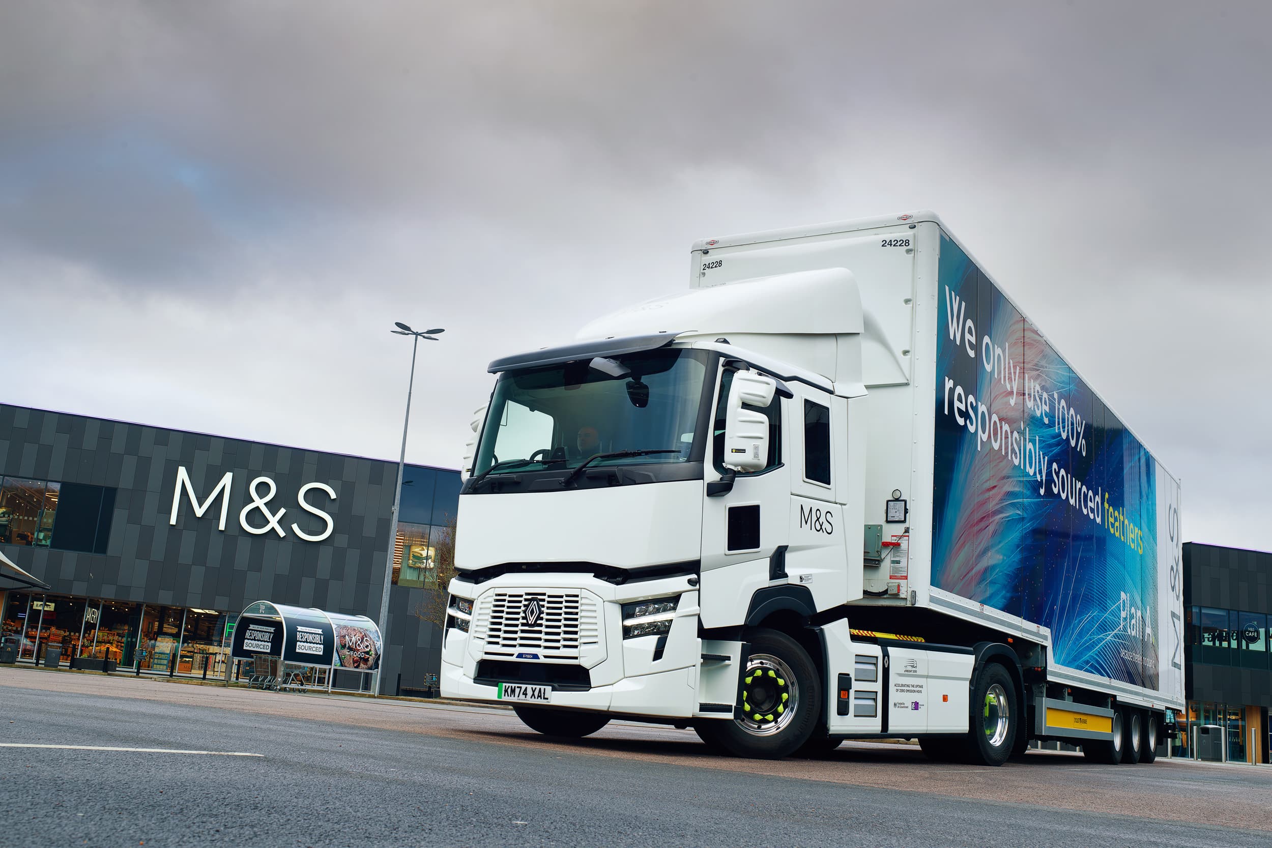 Renault Trucks and M&S celebrate electric HGV milestone