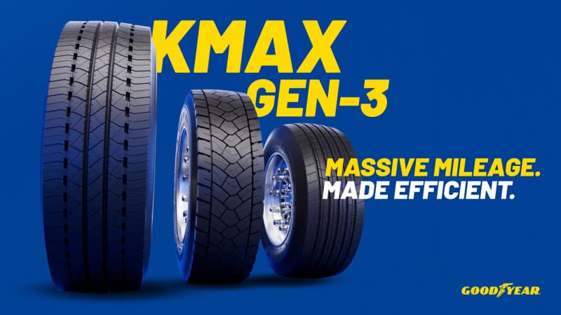 Goodyear launches KMAX GEN-3: new generation of mileage focused truck tyres