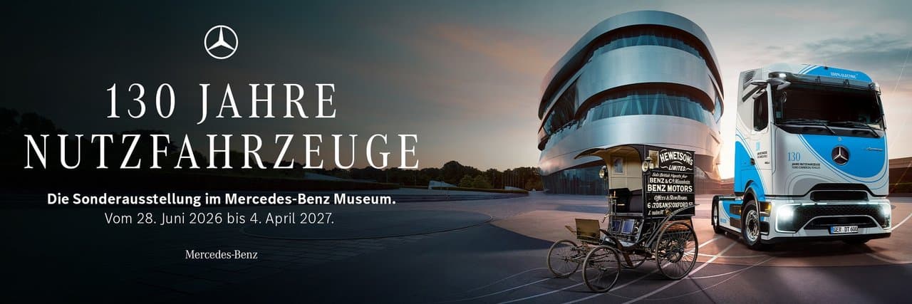 Special exhibition “130 Years of Commercial Vehicles” at the Mercedes-Benz Museum starting June 28, 2026