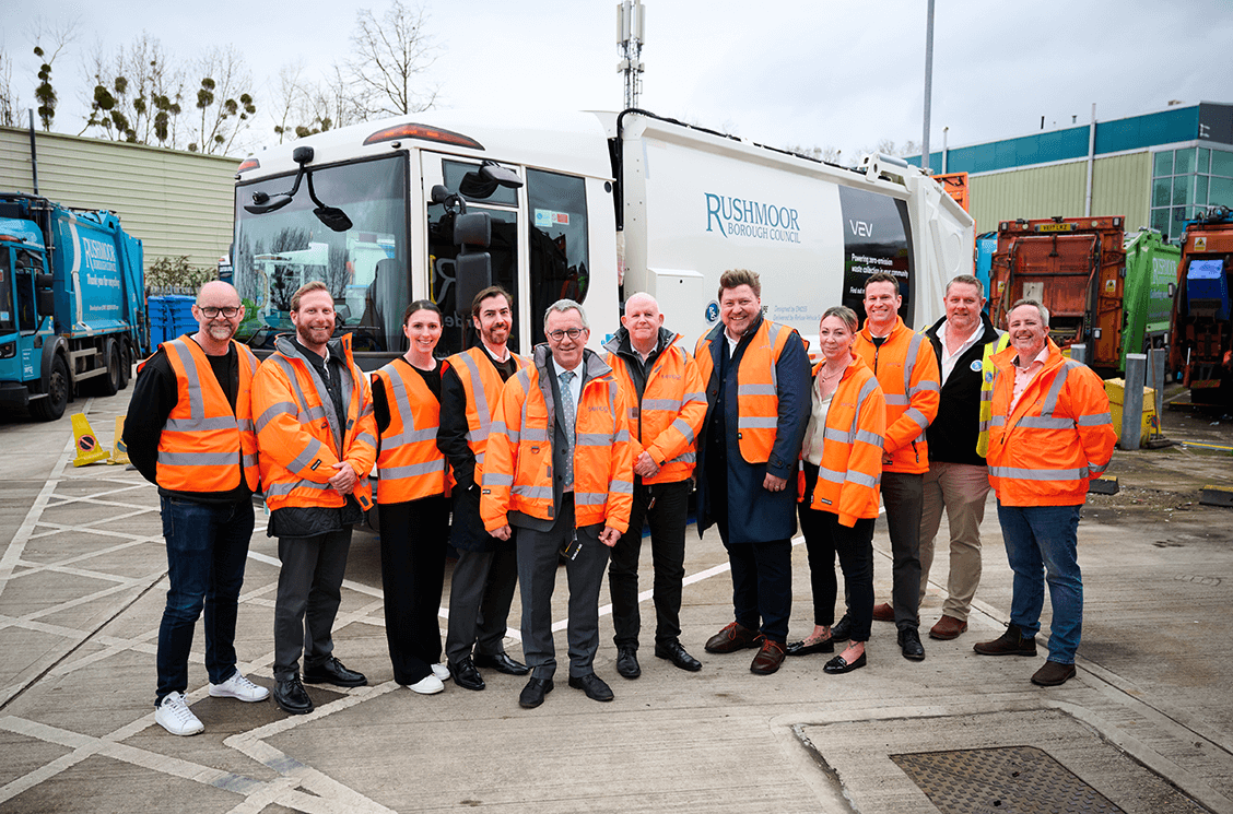 Serco trials electric recycling and refuse vehicles in three Hampshire districts with electrification pioneers VEV and RVS