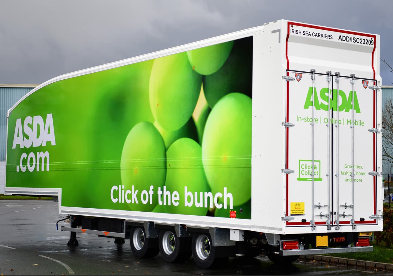 ASDA begins introducing 167 Tiger Trailers moving decks