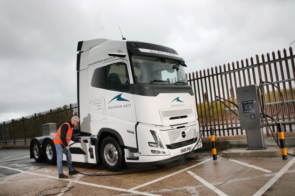 Shoreham Port drives emission reductions with a Volvo FH Aero Electric