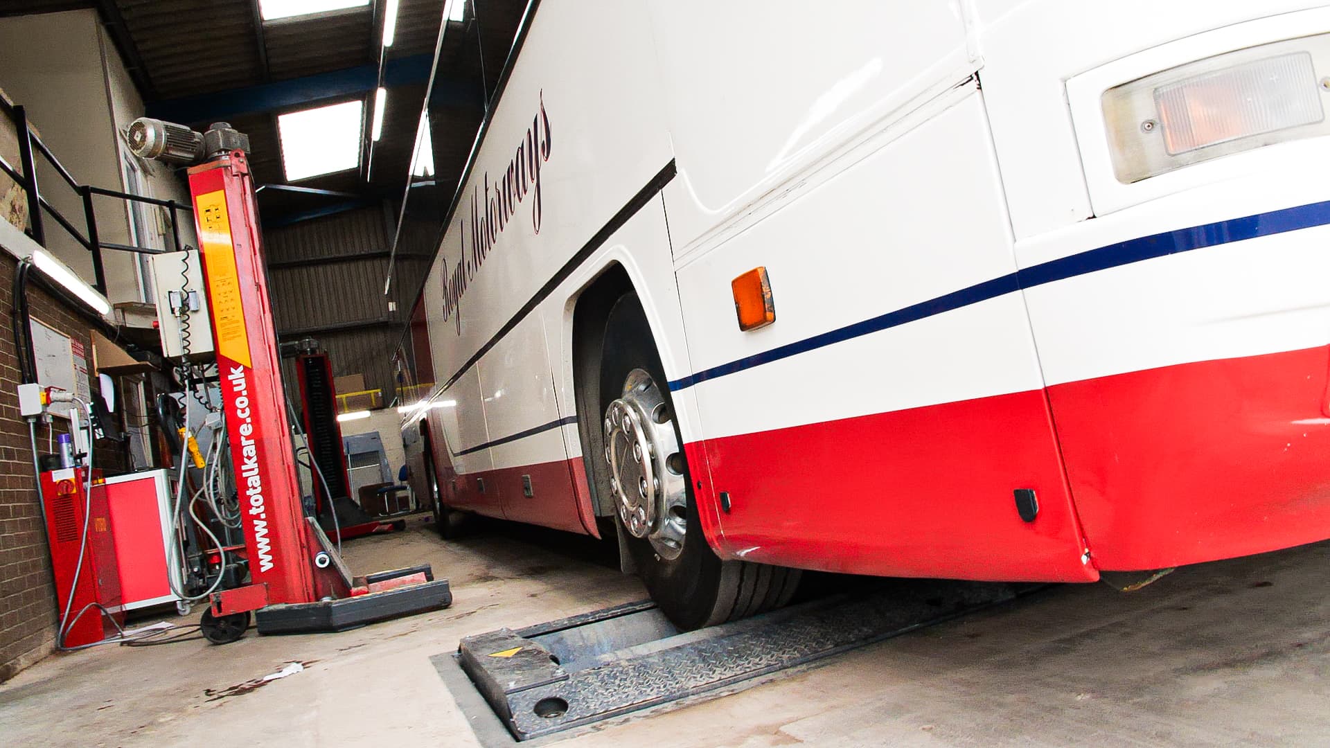 ROYAL MOTORWAYS UPGRADES WORKSHOP WITH TOTALKARE BRAKE TESTER