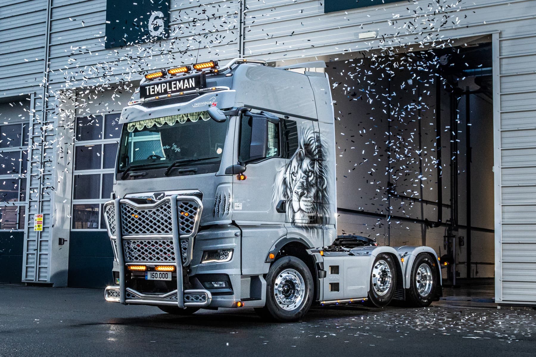MAN Truck & Bus UK Ltd celebrate in style selling their 150,000th vehicle in the UK with a spectacular show-stopping one-off customer Truck.