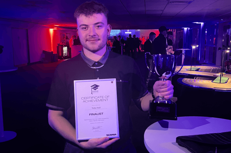 World Skills UK Finalist wins Scania Apprentice of the Year