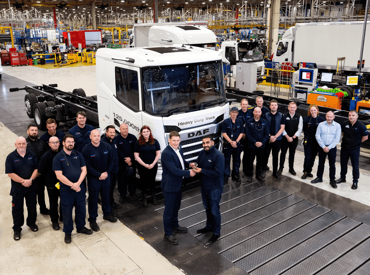 Leyland Trucks, the Lancashire-based producer of DAF commercial vehicles, has achieved its latest manufacturing milestone – its 125,000th heavy-duty vehicle.