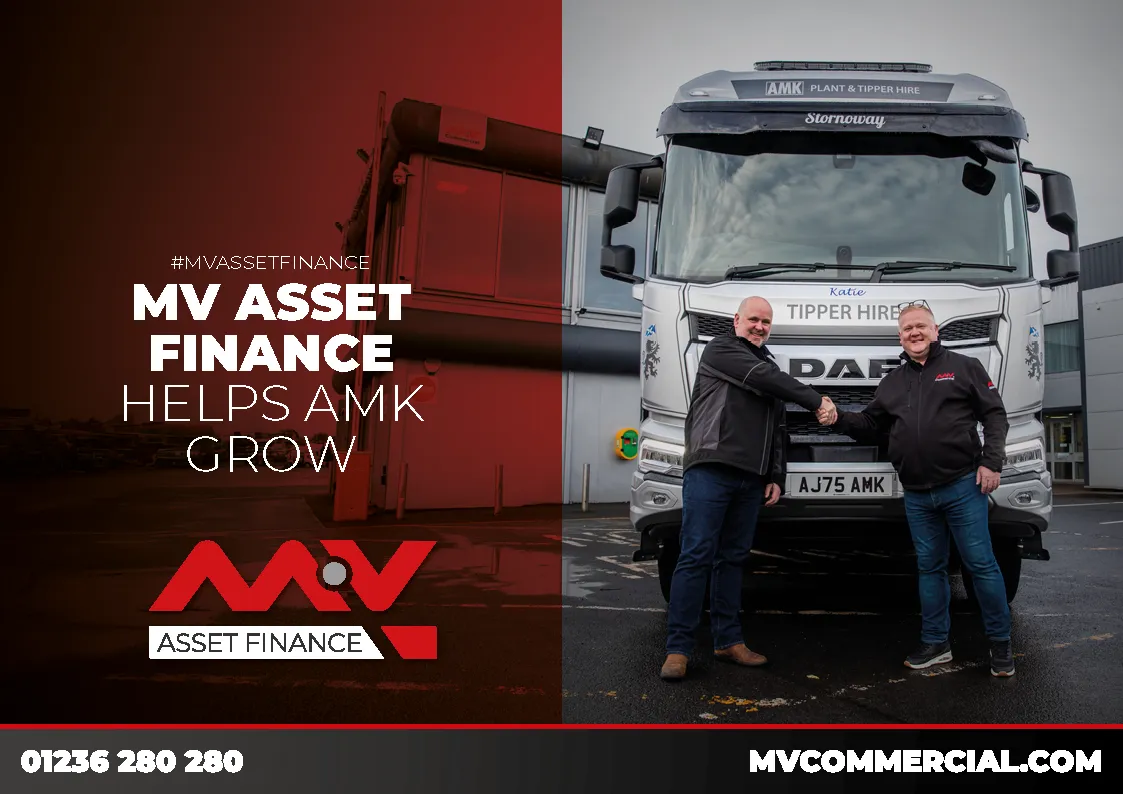 AMK Plant & Tipper Hire Ltd Strengthens Established Fleet with First New Truck Investment, Supported by MV Commercial and MV Asset Finance