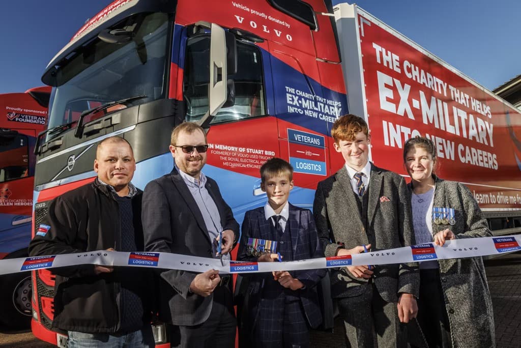 New Volvo fleet deploys on training mission with Veterans into Logistics