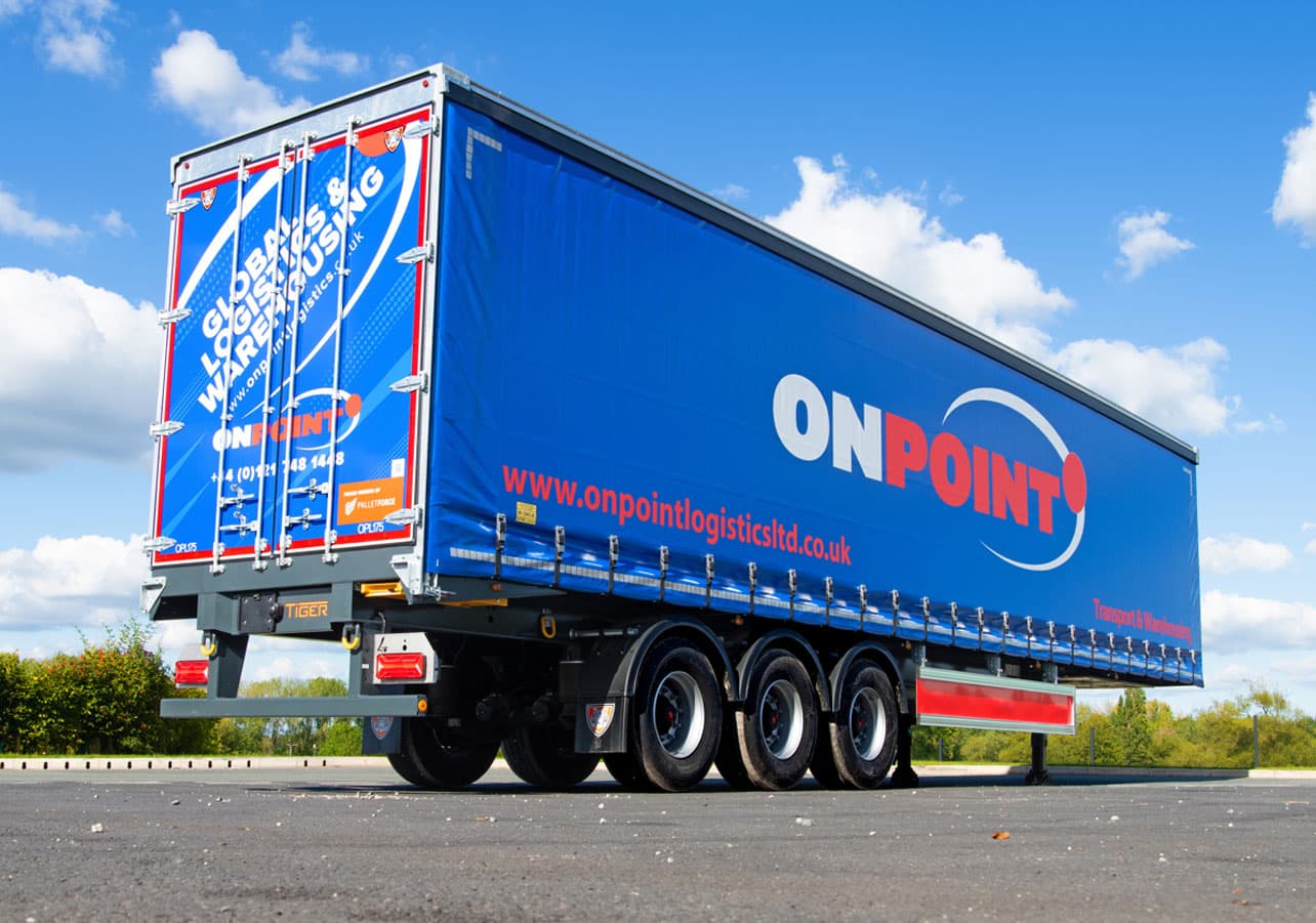 Onpoint Logistics adds another 26 Tiger curtainsider trailers to its fleet