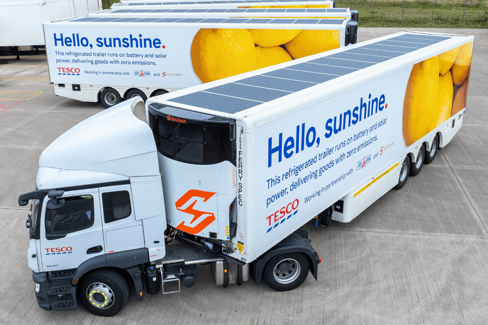 Sunswap’s Zero-Emission Transport Refrigeration Units In Operation with Tesco