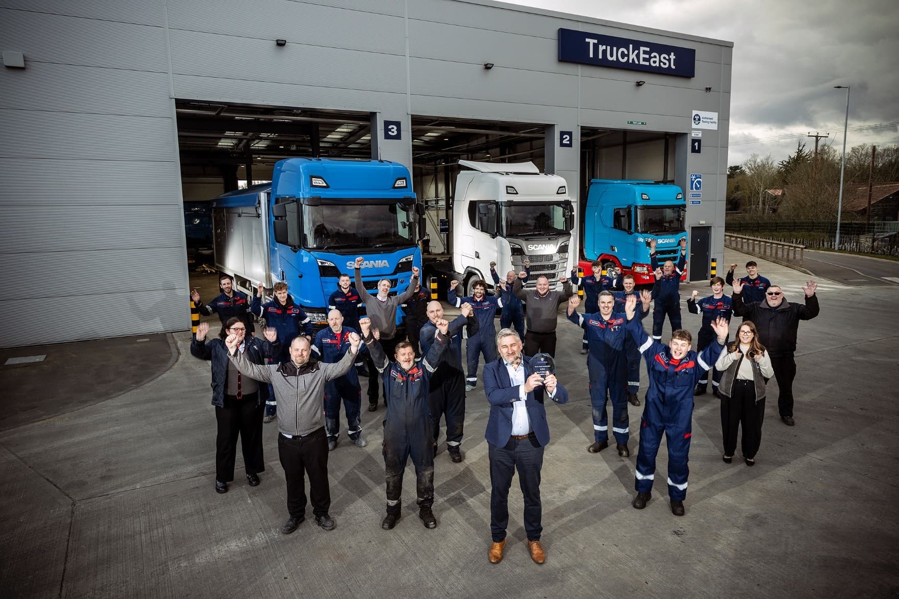 Bury St Edmunds win Scania Service Team of the Year