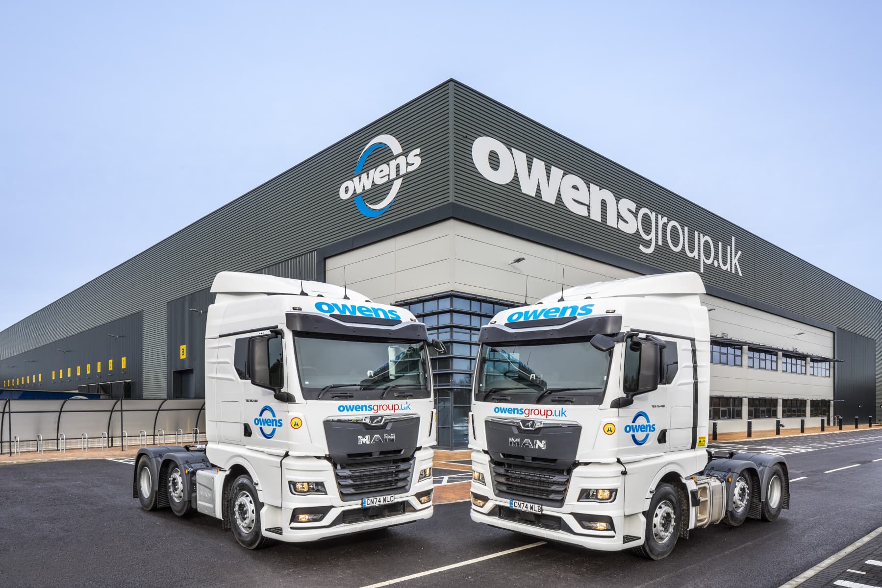 Owens Group, one of the UK's leading family-owned Transport, Warehousing and Distribution companies, choose MAN TGX for their new 156,500 square-foot Magor Gateway Hub