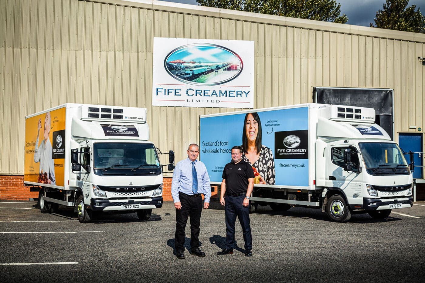 FIFE CREAMERY PRESENTS A STRIKINGLY FRESH FACE WITH 30 ALL-NEW FUSO CANTERS FROM CICELEY COMMERCIALS