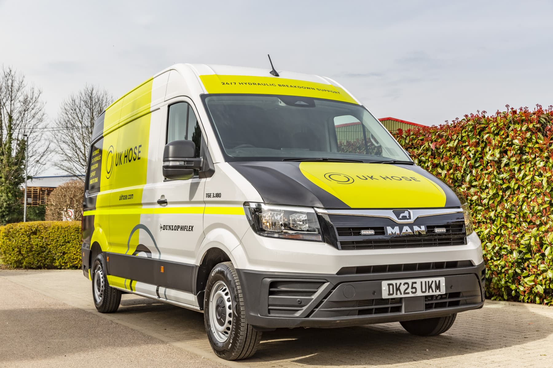 UK Hose, the UK’s largest independent hydraulic hose breakdown service, chooses MAN TGE to strengthen its nationwide customer care network.