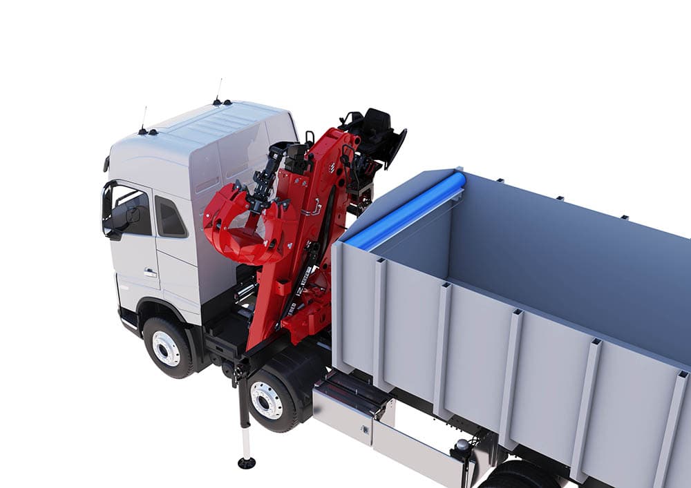 Hiab launches a new recycling crane — JONSERED iZ.18R HD