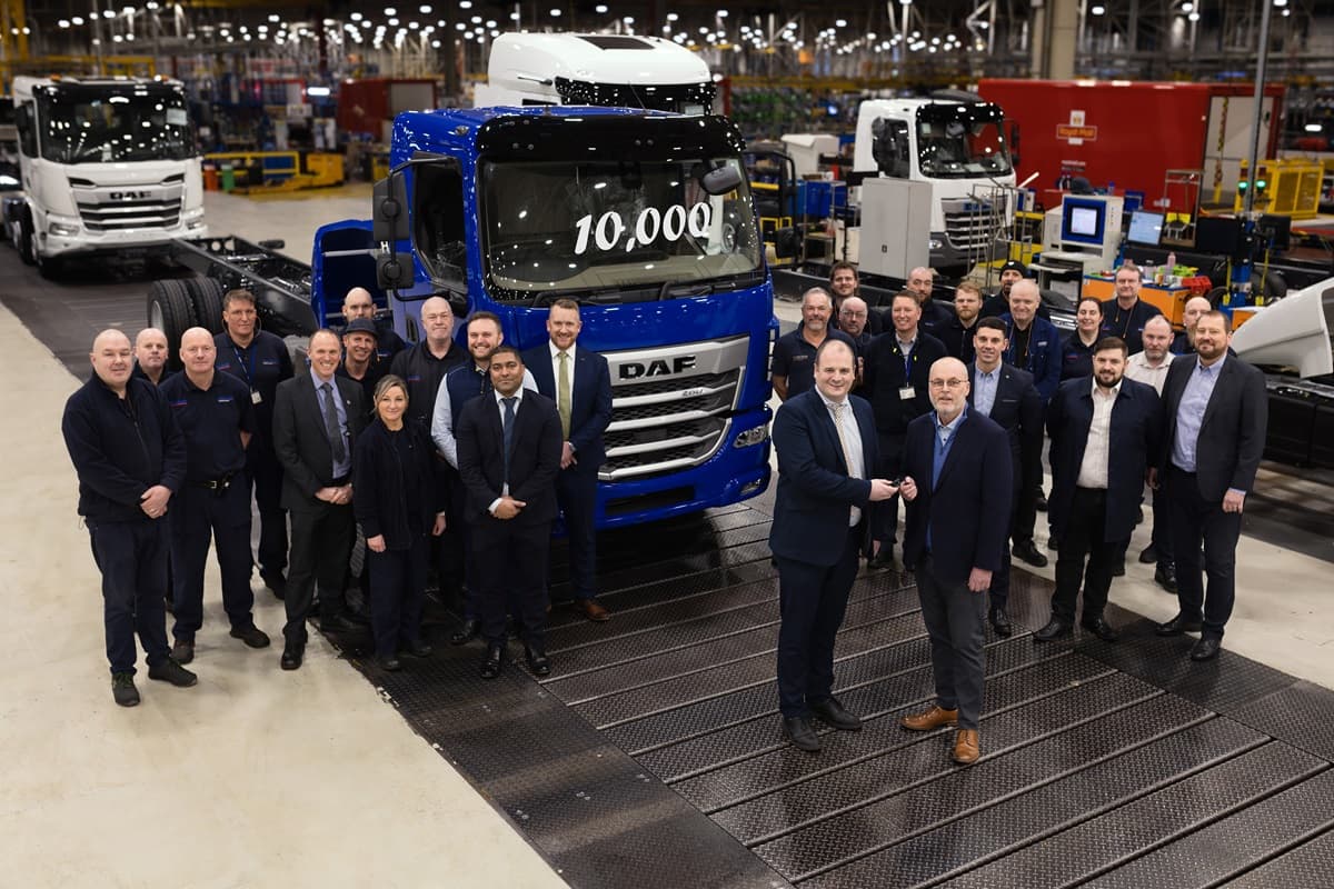 DAF reaches milestone of 10,000 XB distribution trucks