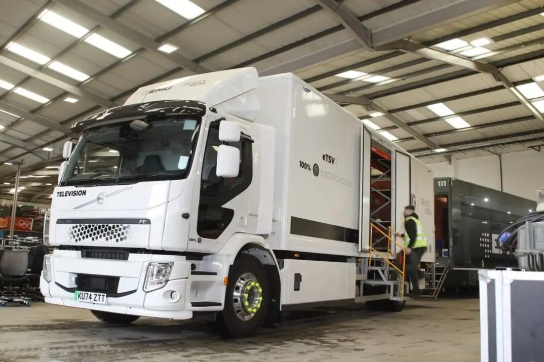 EMG / Gravity Media broadcasts green intentions with Volvo FE Electric rigid