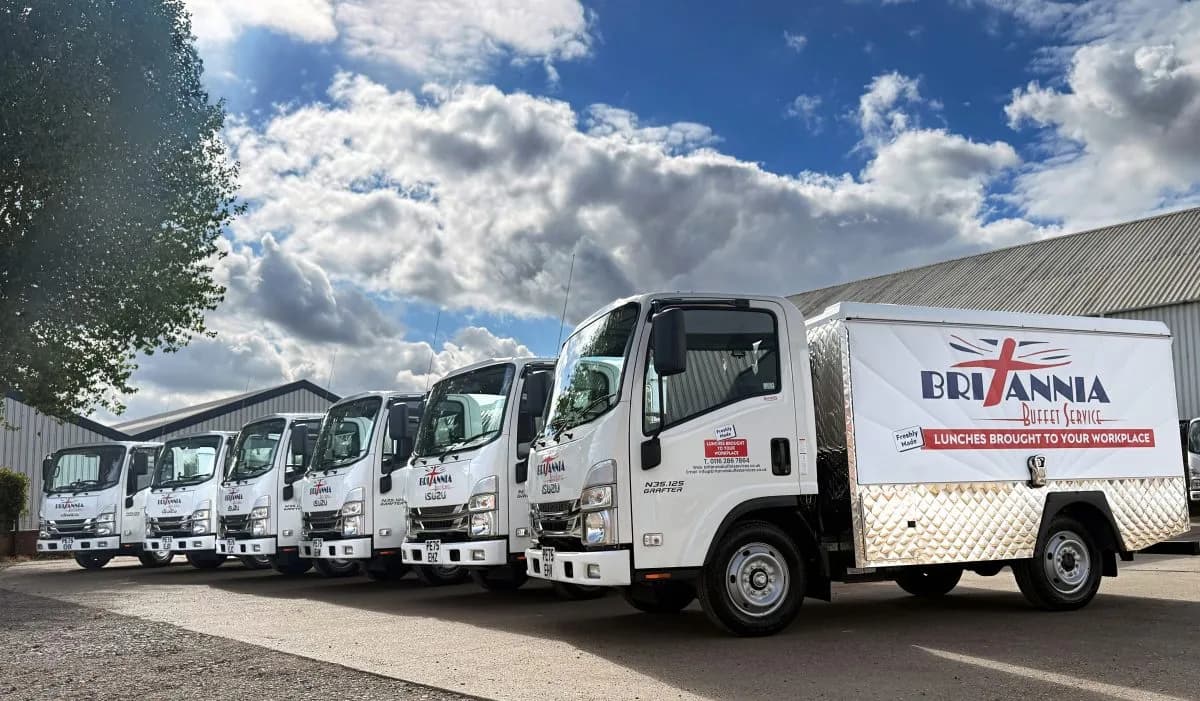 Six new Isuzu Grafters for Britannia Buffet Services